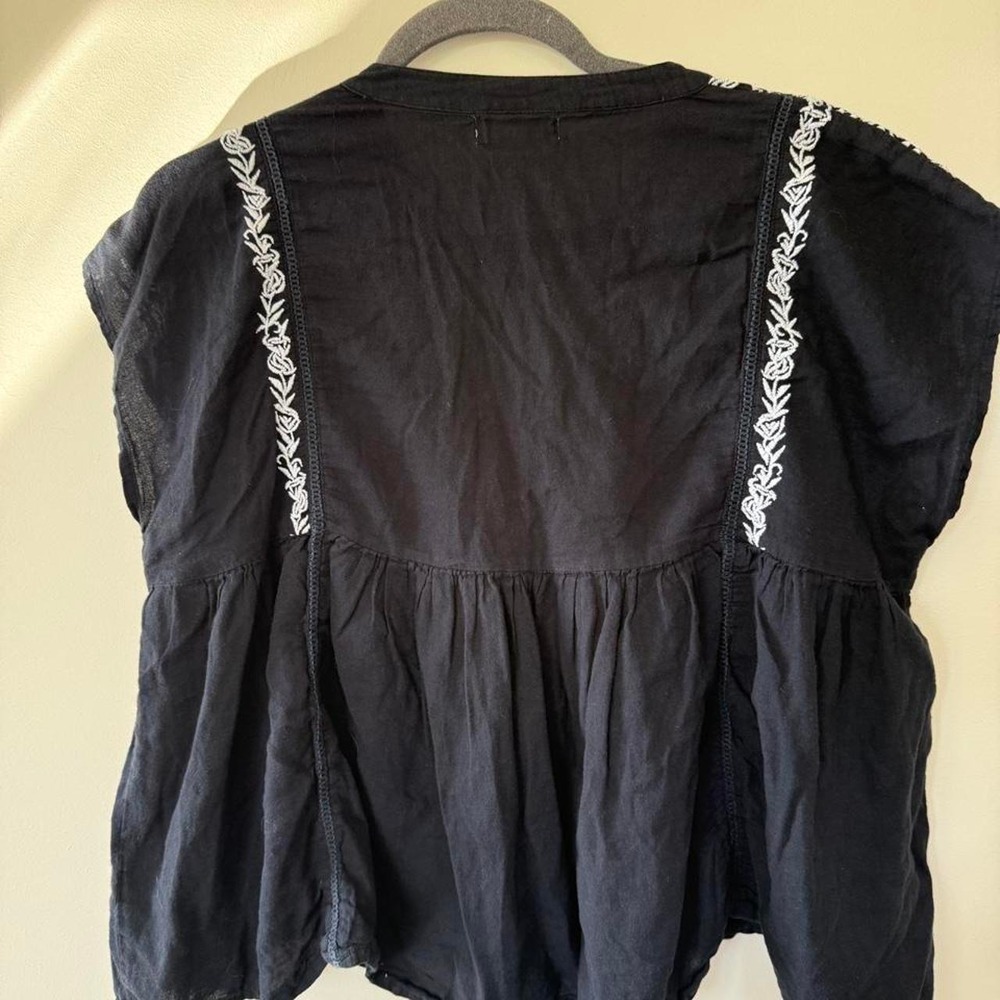 THML Anthroplogie Boho Embroidered top M - Picture 6 of 8